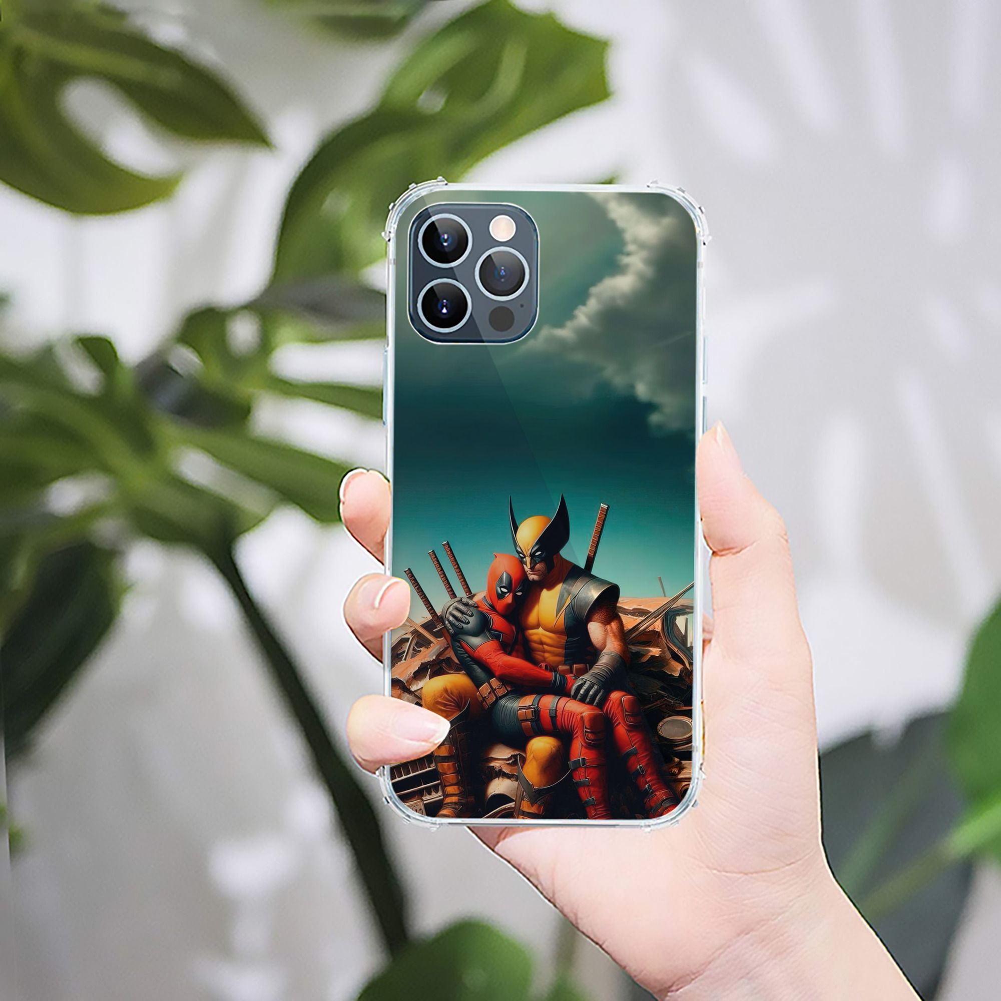 （画像用） Deadpool デッドプール 【iPhone 12シリーズ対応】透明スマホケース（クリアソフトケース）